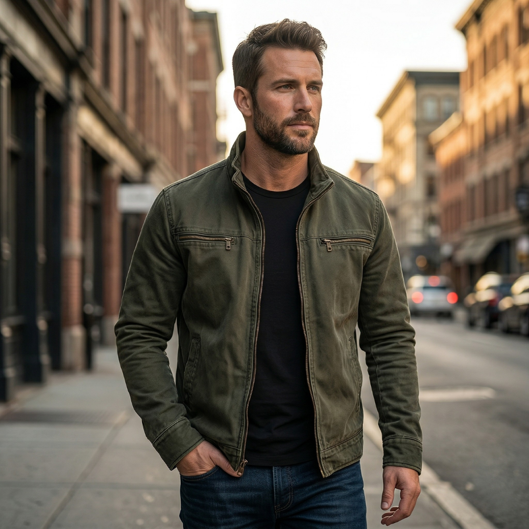 Téo - Cotton Zip-Up Jacket