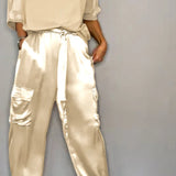 AMELIA | Stylish Two-Piece Blouse and Cargo Pants Set